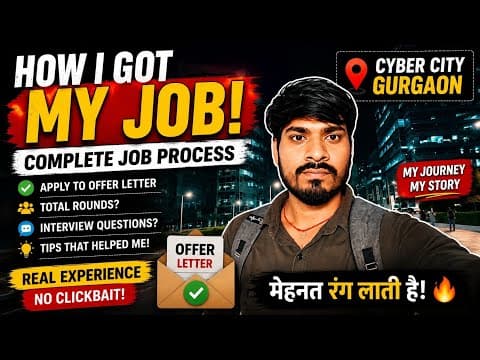 How I Got My First Job in Gurgaon? | Complete Job & Interview Process | Fresher test the edit button