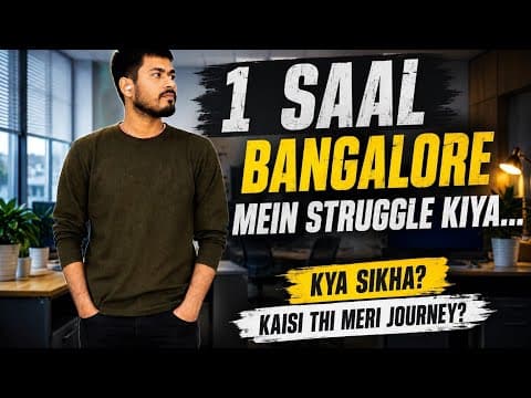 Bangalore Mein 1 Saal Ka Struggle | Job Search, JSpiders & My Real Journey | Vikash Voyager